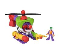 Imaginext DC Super Friends - Elicottero Robot di Joker, elicottero trasformabile in robot alto 25 cm, personaggio Joker e accessorio proiettile inclusi, giocattolo per bambini, 3+ anni, HMV09