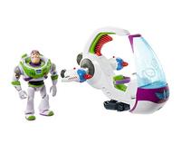 Imaginext Disney Pixar Toy Story Personaggio Buzz Lightyear e Navicella Spaziale con Lancia Razzi ed Artiglio di Estrazione, Giocattolo per Bambini 4+ Anni, GRG28