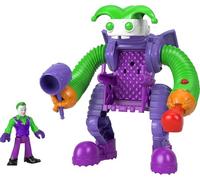 Imaginext Fisher-Price DC Super Friends Joker Robot Battaglia Figura con Giocattolo con Luci Lancia proiettili, Giocattolo +3 anni (Mattel HGX80)