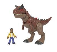 Imaginext Jurassic World Camp Cretaceous Carnotaurus Toro e Darius - Set di figure