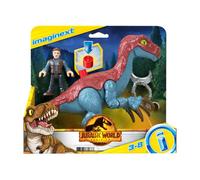 Imaginext JURASSIC WORLD - Therizinosauro e figure di Owen