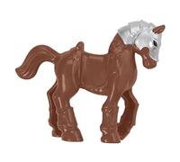 Imaginext Set da gioco di ricambio con arciere e destriero di colore | parti da collezione stallone cavalla puledro puledro colt allevatore contadino timone raccolto grazier mietitore fattoria