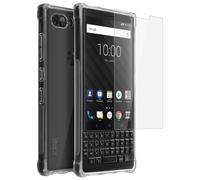 Imak Cover BlackBerry KEY2 Cover Silicone + Pellicola Flessibile Trasparente