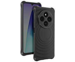 iMak, Cover per Xiaomi Redmi 14C Protezione in silicone, Nero
