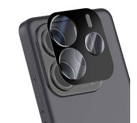 iMak Protezione del blocco della fotocamera per Poco M7 Pro Protezione antigraffio ultra sottile, Nero transparente