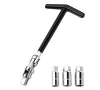 IMALPQPP Set Chiavi 4 Pezzi Chiave Candela Universale con bussole 16mm / 18mm / 21mm e T-Grip - Chiave per Candele, Adatta per Auto e Moto