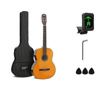 Iman Classic Soul 4/4 Guitarra Clásica Pack Funda, Afinador y Puas