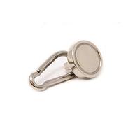Imán Del Pote Del Neodimio 25mm Diámetro Con Mosquetón (pack De 40)