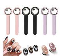 Imán profesional de ojo de gato para uñas, imán de anillo 3 en 1 para uñas y herramienta en forma de Y, imán de ojo de gato circular potente para esmalte en gel (6PC)