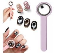Imán profesional de ojo de gato para uñas, imán de anillo 3 en 1 para uñas y herramienta en forma de Y, imán de ojo de gato circular potente para esmalte en gel (C#1PC)