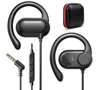 iMangoo Auricolari con cavo da 3,5 mm, per bambini e donne, con jack da 3,5 mm, con cavo da 1,5 m, per aereo, viaggi, casa, ufficio, scuola, colore nero