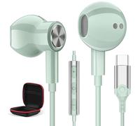 iMangoo Cuffie USB C per iPhone 15 Pro Max Pixel 7 7a 8 Pro 8, auricolari magnetici USB C con microfono tipo C, cuffie cablate per Samsung S24 Ultra S23 Ultra FE A54 A34 A53 S22 Ultra S21 S20 FE