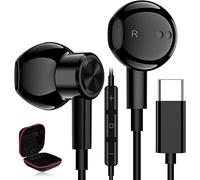 iMangoo Cuffie USB HiFi Stereo Bass Noise Cancelling Tipo C Auricolari magnetico USB C cablati con microfono e controllo del volume per Samsung S20 FE/S20+/S20 Ultra/S20/Note 20 Ultra/Pixel 5 4 3XL