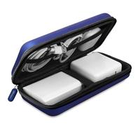 iMangoo Custodia antiurto da viaggio, organizer per caricabatterie, con cerniera, ottimizzata per lo spazio, per accessori elettronici, adattatore per cavo tecnico, per donne e uomini, 21,6 x 11,4 x