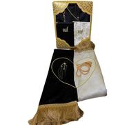 Imani Aksa Islam Tesbih - Tappeto da preghiera extra fine, salvaspazio, regalo per musulmani convertiti 1,20 x 0,70 m, 200 g, Namazlik Seccade Salah Sejadah