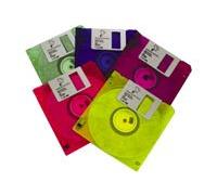 Imation 3.5" DS-HD IBM PC Fmtd Neon Diskettes 10pk 1,44 MB