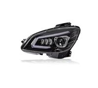 IMAWUHM Faro Anteriore 1 Paio Gruppi Ottici A LED Per Benz Classe C W204 2007-2011 Fari Plug And Play LED DRL Luci Anteriori Svolta Dinamiche(For Xenon)