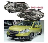 IMAWUHM Faro Anteriore 1 pezzo Accessori Auto Per Suzuki Per SX4 Per SCROSS Faro 2014 2015 2016y Testa Della Lampada Della Luce Nebbia Auto Bumpe S. Croce Faro(With module Left)