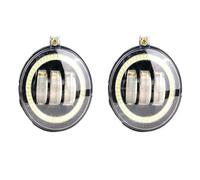 IMAWUHM Faro Anteriore 2 X Per Jeep Per Grand Per Cherokee 2005 2006 2007 2008 2009 2010 Auto Angel Eye LED Fendinebbia DRL Lampada Da Corsa Diurna Accessori 30W(B With Angel Eye)