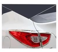 IMAWUHM Faro Anteriore Accessori Auto Per Hyundai Ix35 2013 2014 2015 Chrome Anteriore Posteriore Fari Luci Di Coda Coperchio Della Lampada Trim Cornice Lunetta Contorno(1Pair After)