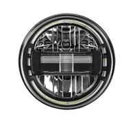 IMAWUHM Faro Anteriore Faro Principale Da 7 Pollici Per Jeep Per Wrangler JK Off Road Assemblaggio 4x4 Fari Led 12V 24v DRL Luce Di Marcia(Black 1pcs)