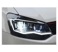 IMAWUHM Faro Anteriore Per TSI Argento LED Per VW Per Polo Fari 2009-2018 HA CONDOTTO Il Faro Dell'occhio Angelo Disegno DRL Hid Testa Lampada Bi Xenon Fascio Car Styling