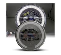 IMAWUHM Faro Fanale Anteriore Faro Anteriore A LED Da 7 Pollici Per Moto Nero Per Per Vulcan VN 500 750 800 900 1600 1700 150(7Inch Headlight Q)