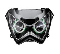 IMAWUHM Faro Fanale Anteriore Per Per Z800 Per Z250 2013 2014 2015 2016 Faro Angel Eye HID Proiettore Personalizzato Luci LED Impermeabile(Green)