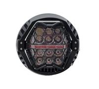 IMAWUHM Faro Fanale Anteriore Per Touring Per Street Per Glide 2014-2023 E24 Faro Anteriore Rotondo A LED Da 7 Pollici Ambra DRL Proiettore Faro Abbagliante-anabbagliante