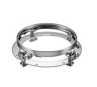 IMAWUHM Faro Fanale Anteriore Staffa Montaggio Rotonda 7 Pollici Per FLD Per Touring Per Softail 1991-2013 Per Motocicletta Supporto Faro A LED 7 Pollici Acciaio Inossidabile(1PCS CHROME)