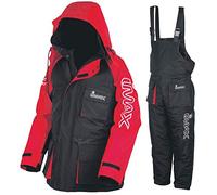 Imax Tuta termica, Multicolore (nero/rosso), XS