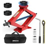 IMAYCC Cric Per Auto 2.5T/2500kg, Cric Auto Con Universale Tampone In Gomma, Cric Portatile Per Auto Con Chiave Per Dadi Ruota, Kit Emergenza Auto Per Auto,Ideale Per La Manutenzione e La Riparazione