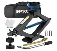 IMAYCC Cric Per Auto 2.5T/2500kg, Cric Auto Con Universale Tampone In Gomma, Cric Portatile Per Auto Con Chiave Per Dadi Ruota, Kit Emergenza Auto Per SUV MPV Tesla,Manutenzione e La Riparazione
