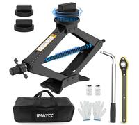 IMAYCC Cric Per Auto Universale 2.5T/2500kg, Cric Auto Per Mercedes Benz Serie Con Tampone In Gomma,Cric Portatile Auto Con Chiave Per Dadi Ruota, Kit Emergenza Auto Per Auto Mercedes-Benz SUV MPV
