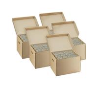 IMBALLAGGI 2000-10 Scatole Trasloco 40x30x30, Scatole Cartone con Coperchio e Divisori per Trasporto 24 Porta Bicchieri o 12 Calici Fino 5kg, Scatoloni per Trasloco 100% Eco Doppio Strato Rinforzato