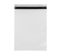 IMBALLAGGI 2000-100 Buste per Spedizioni 350x450+50mm in COEX Impermeabile, Pacchi Antistrappo e Anti Umidità Ideali come Buste Spedizione Vinted e Corriere, Sacchetti con Patta Adesiva Bianco Opaco