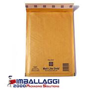IMBALLAGGI 2000 - 1500 BUSTE POSTALI IMBOTTITE MAIL LITE GOLD CM 18x26