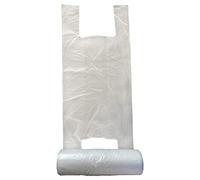 IMBALLAGGI 2000-3 Rotoli di Sacchetti di Plastica con Manici 22x50 cm per Alimenti - 110 Buste ogni rotolo per un totale di 330 Sacchetti per Frutta e Verdura