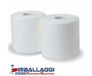 IMBALLAGGI 2000 - 5 COPPIE ROTOLI CARTA PURA CELLULOSA 800 STRAPPI ROTOLONI