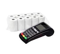 IMBALLAGGI 2000-50 Rotoli Pos Termici 57mm x 20mt per Ricevute, Scontrini e Ricevuta Fiscale - Carta Termica Stampa per Stampante, Rotolini a Compatibilità Universale, Entrambe le Facce Bianche