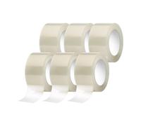 IMBALLAGGI 2000 - 6 pz Nastro Adesivo Silent Trasparente 50x132mm