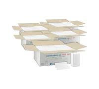 IMBALLAGGI 2000 - Asciugamani Monouso Carta Usa e Getta Piegate a Z, 5x3750 Pezzi Pura Cellulosa 2 Veli Morbidi Assorbenti, Salviette Dispenser Universale, Carta Mani Foglio Aperto 24x21cm (tot 18750)