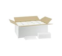 IMBALLAGGI 2000 - Asciugamani Monouso di carta 100% riciclata - Asciugamani piegati a V per dispenser - 3 cartoni da 3000 salviette monouso