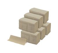 IMBALLAGGI 2000 - Asciugamani Monouso di carta 100% riciclata - Asciugamani piegati a V per dispenser - 6 pacchetti da 200 salviette monouso