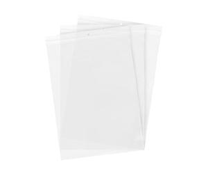 IMBALLAGGI 2000 - Buste Trasparenti Richiudibili con Chiusura a Zip - Sacchetti in Plastica per Alimenti, Oggetti e Documenti, Alta Qualità e Resistenza (100, 27x38cm)