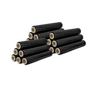 IMBALLAGGI 2000 - Film Estensibile Imballaggio Nera, 18 Rotoli 160Mx30MYx50H cm per Imballaggio Multiuso, Pellicola Imballaggio Extra Resistente - Rotolo Imballaggio per Spedizioni e Trasloco