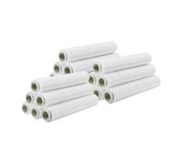 IMBALLAGGI 2000 - Film Estensibile Imballaggio Trasparente, 18 Rotolo 200Mtx47H cm per Imballaggio Manuale Multiuso Pellicola Imballaggio Extra Resistente, Rotoli Imballaggio per Spedizioni e Trasloco