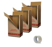IMBALLAGGI 2000 - Kit 3 Scatole Cartone Porta Abiti Capi Appesi cm. 50x60 H 110