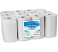 IMBALLAGGI 2000 - Rotoli Asciugamani Carta 2 Veli in Pura Cellulosa, 5 pack