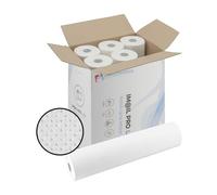 IMBALLAGGI 2000 - Rotolo Carta Lettino Massaggio, 2 Scatole x 6 Pezzi, 0.6x55 Metri, in 100% Cellulosa, Morbidi e Assorbenti, Lenzuolino Medico Igienico Monouso